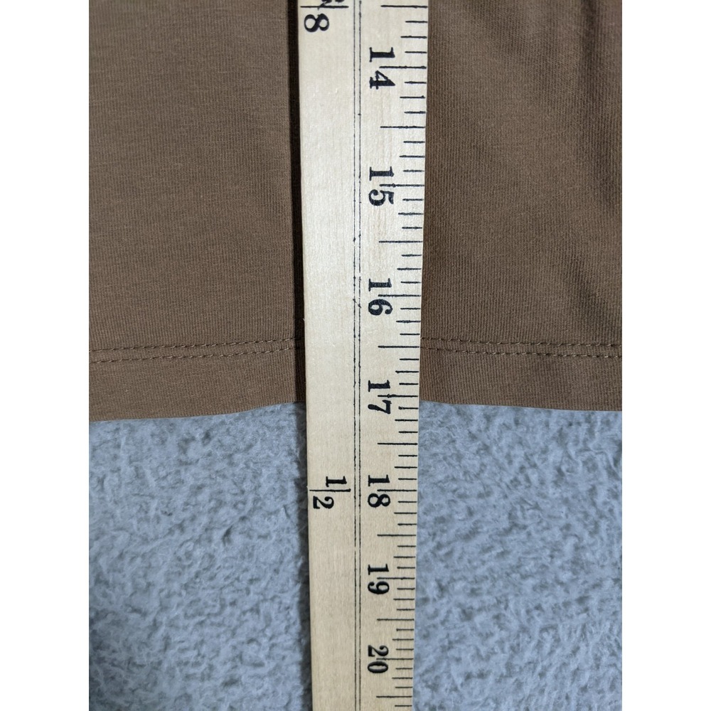 Style & Co Camisole Tank Top Womens M Brown Cotton Stretch Crochet Trim Y2K - Picture 4 of 7